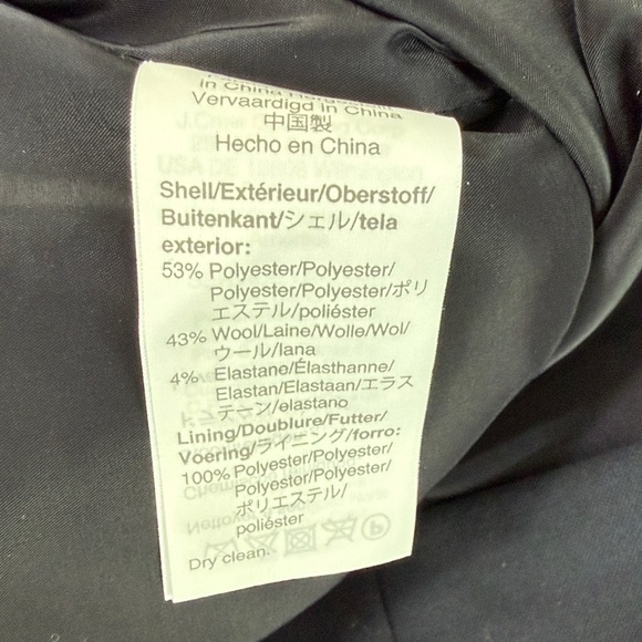 B25 J. Crew Women 12 Midnight Blue Wide-Leg Trousers Office Business Prep - Picture 3 of 6